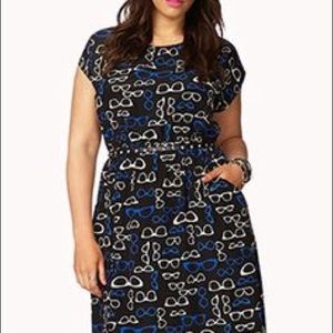 Forever 21 Glasses print dress